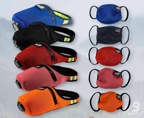 K9 Mask® Custom Color Dog και Human Air Filter Masks