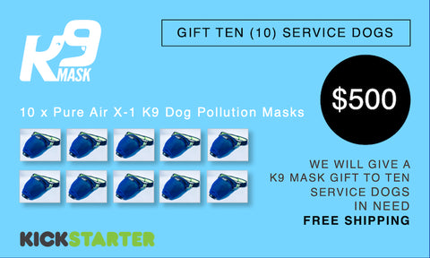 K9 Mask Kickstarter-løfte $ 500
