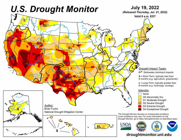 California Drought Monitor 2022