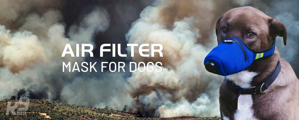 K9 Mask® Air Filter Dog Face Smoke from Wildfire Mask