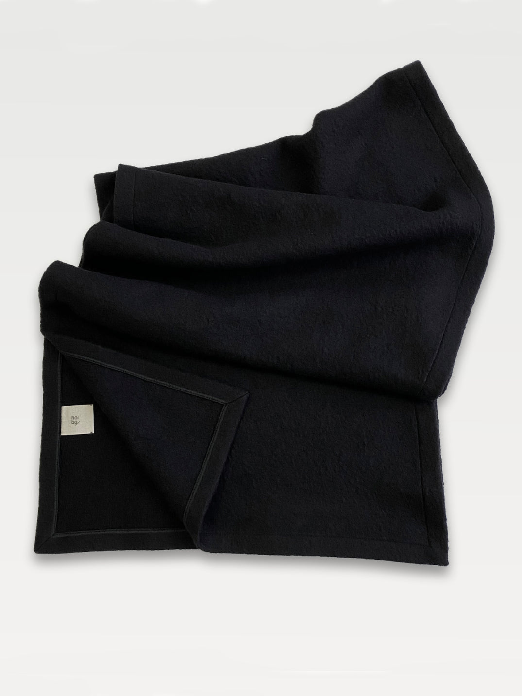 Boiled Wool Blanket Scarf - Kohl– Hoi Bo