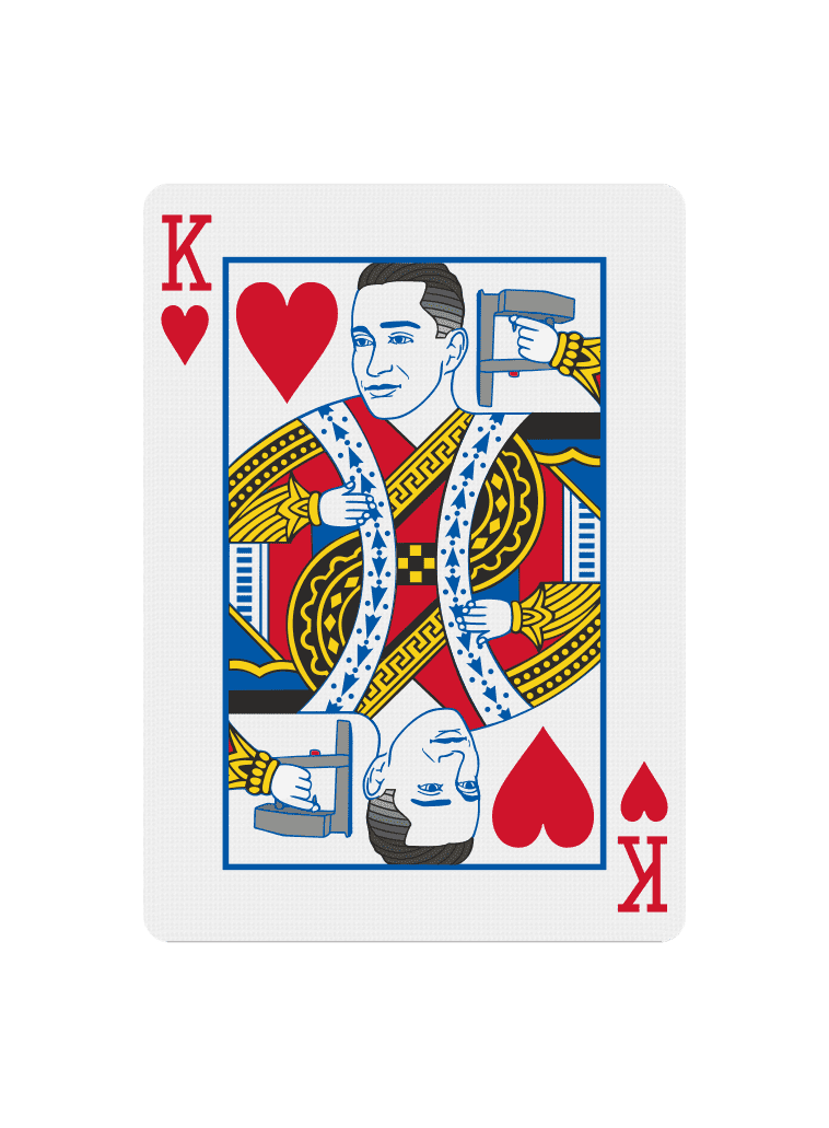 playing card art project