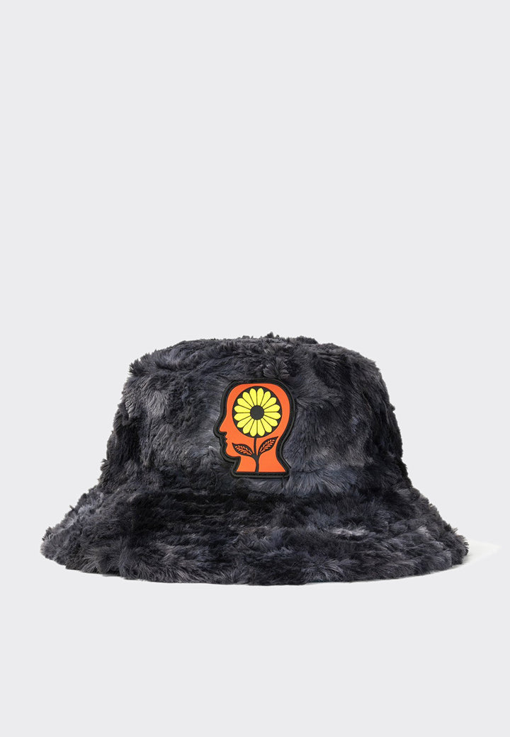 brain dead reversible sunflower bucket hat