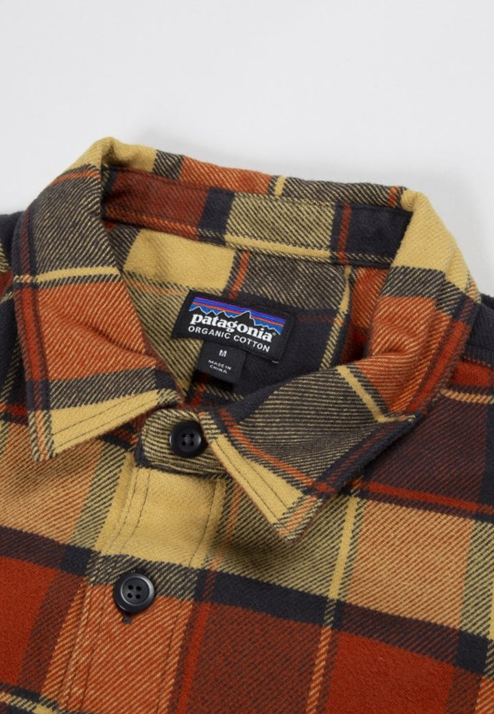 Patagonia | Buy Fjord Flannel Shirt - plots burnished red online | Good ...