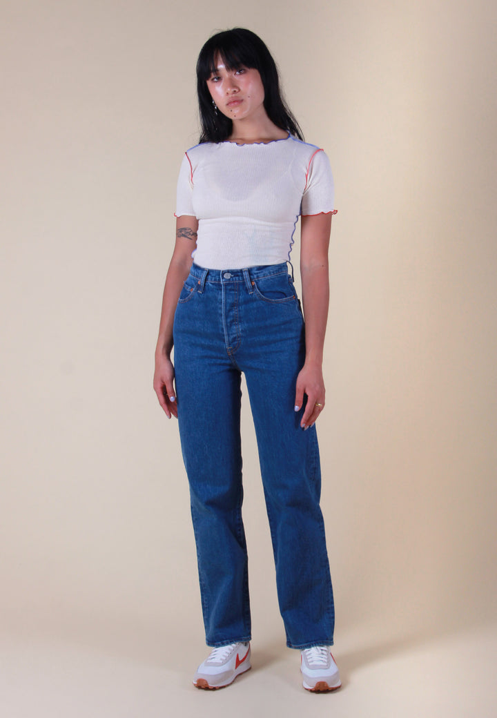 Levis | Buy Ribcage Straight Ankle - georgie blue online | Good As Gold, NZ