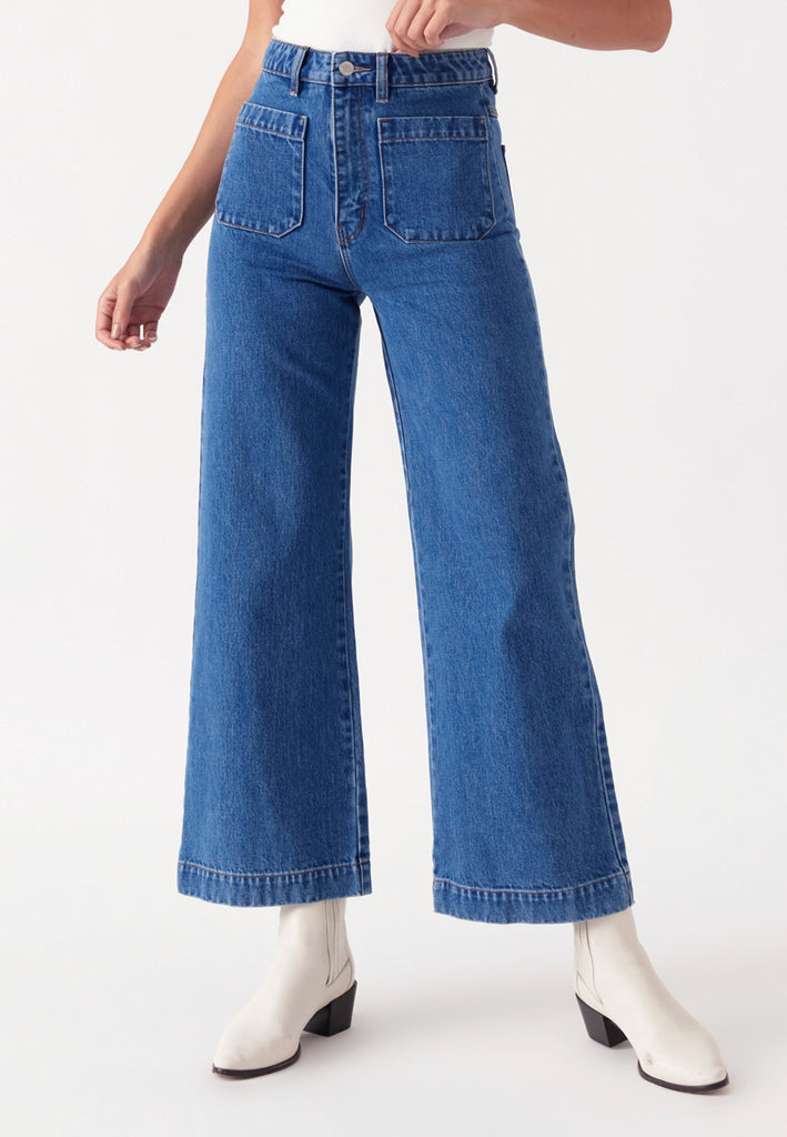Rollas | Buy Sailor Jeans Short - Ashley Blue online | Good As Gold, Nz