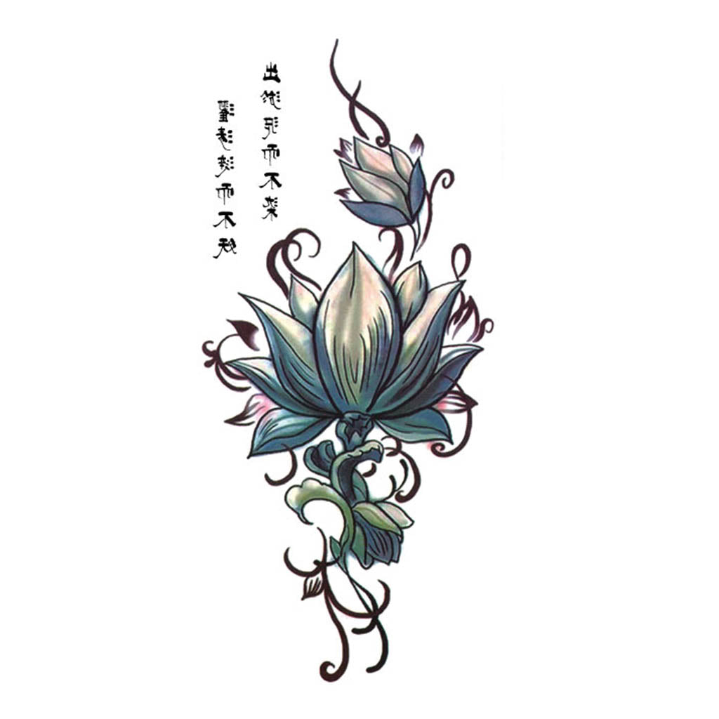 Tatouage éphémère - Fleur de lotus Japonaise | SkinDesigned