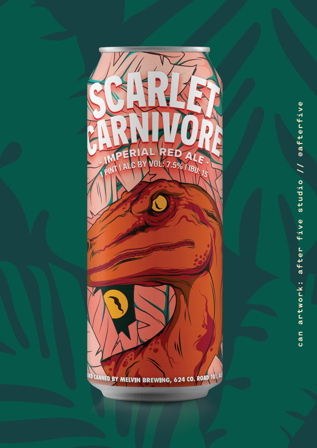 Scarlet Carnivore, an imperial red ale by Black Horizon Brewing Company in Willowbrook, IL