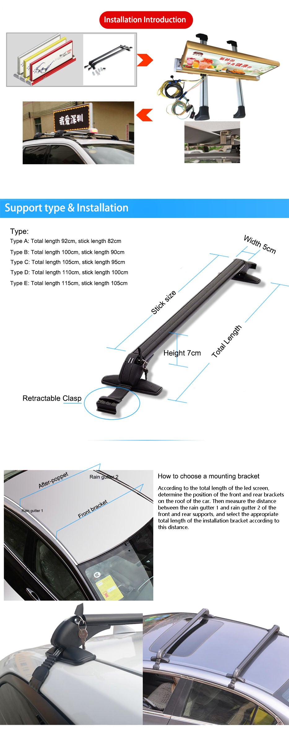 Roof Racks Crossbars Aluminum Alloy Car Roof Rack With Locking Car Storage Tools for All Car
