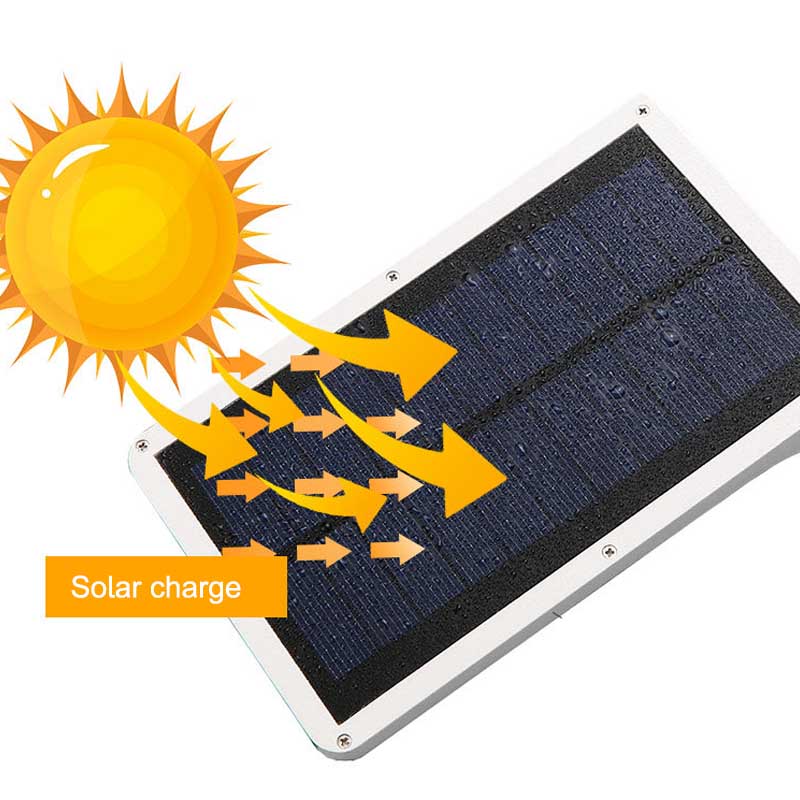 Luz de energía solar al aire libre