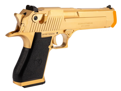 WE-Tech Desert Eagle .50 AE Full Metal Gas Blowback Airsoft Pistol by  Cybergun (Color: Gold Tigerstripe / Green Gas / Gun Only), Airsoft Guns,  Gas Airsoft Pistols -  Airsoft Superstore