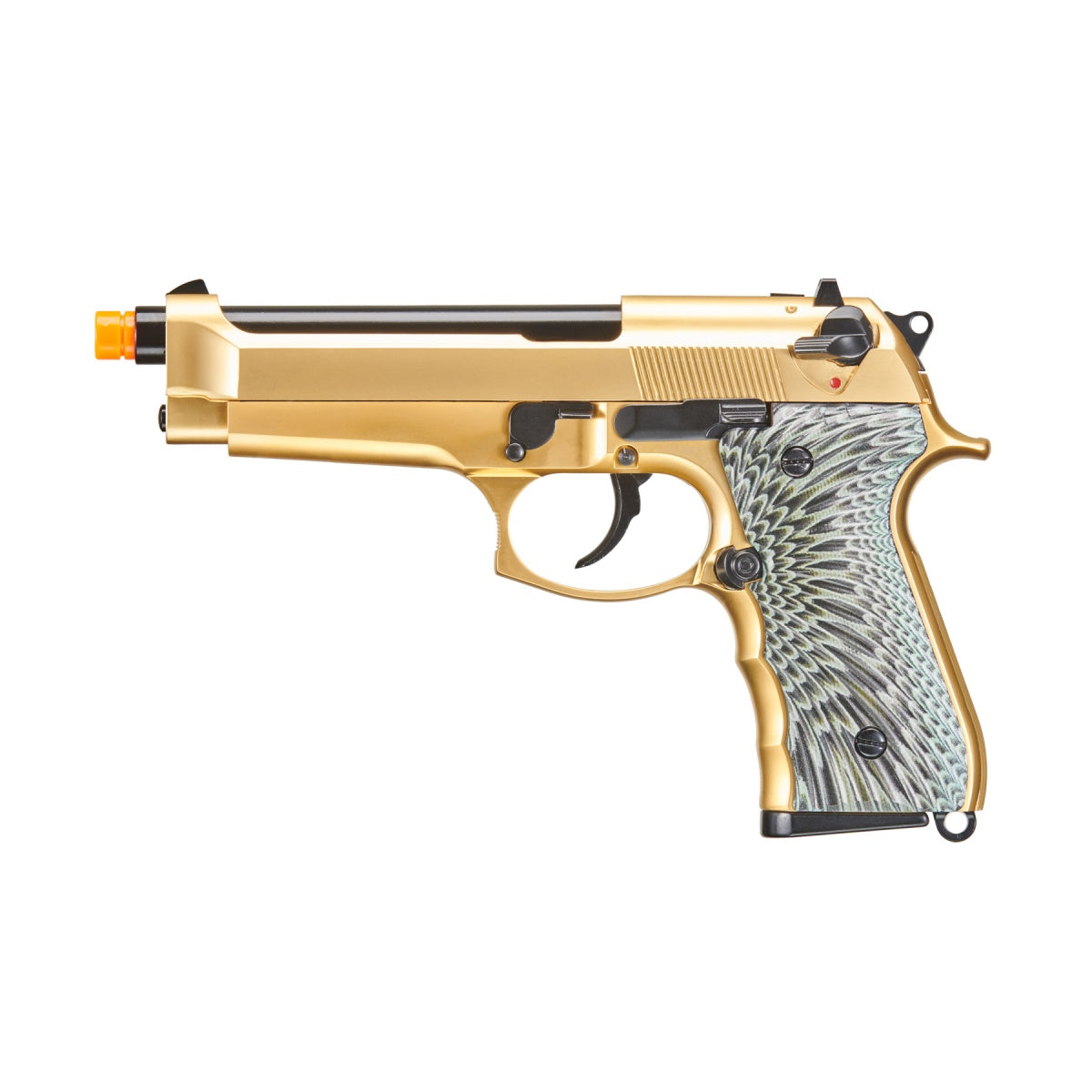 Desert Eagle Licensed L6 .50AE Full Metal Gas Blowback Airsoft Pistol by  Cybergun w/ Custom Cerakote Finish (Color: Gold Trim), Airsoft Guns, Gas  Airsoft Pistols -  Airsoft Superstore