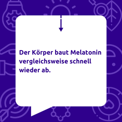 Melatonin zum Einschlafen