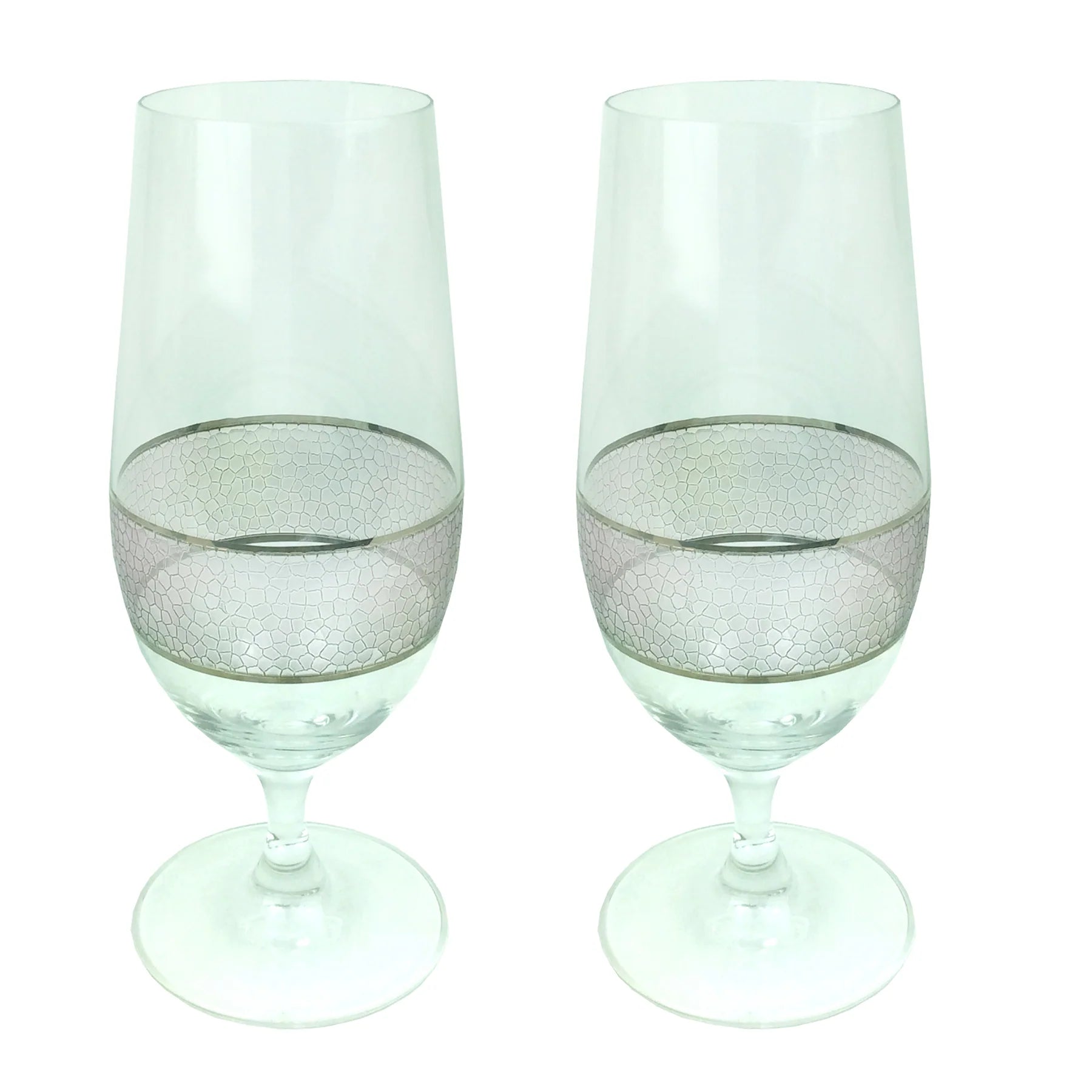 Panthera Platinum stemmed water set of 2