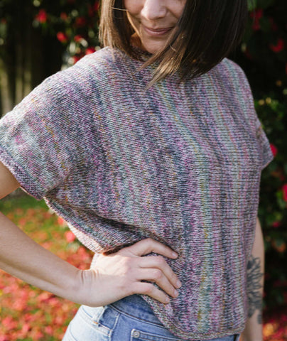 Sideways Tee Using Berroco Spree – Churchmouse Yarns & Teas