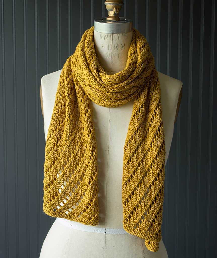 cotton knit scarf