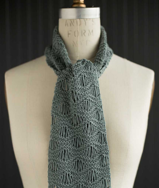 Seafoam Scarf & Wrap Using Berroco Modern Cotton – Churchmouse Yarns & Teas