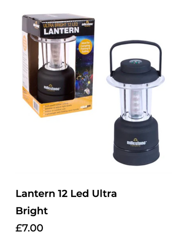 black plastic lantern