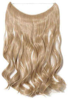 Dark Blonde Bleach Blonde Mix Invisible Halo Hair Extensions Reviews