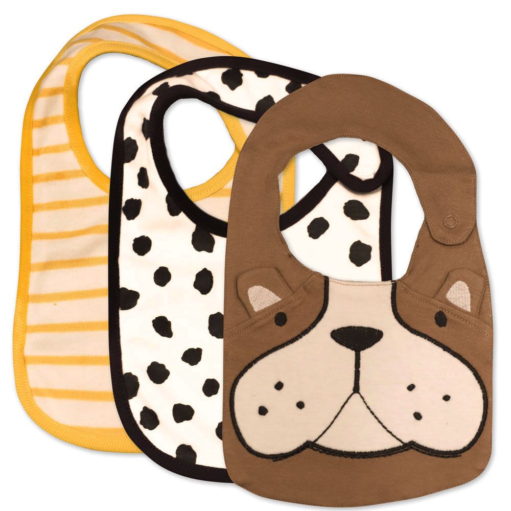 3-Pack Furry Friends Bib - Mac  Moon product image