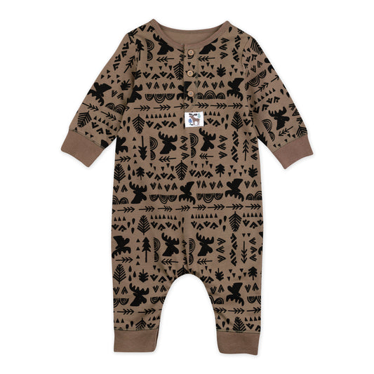 Baby green fox coverall –