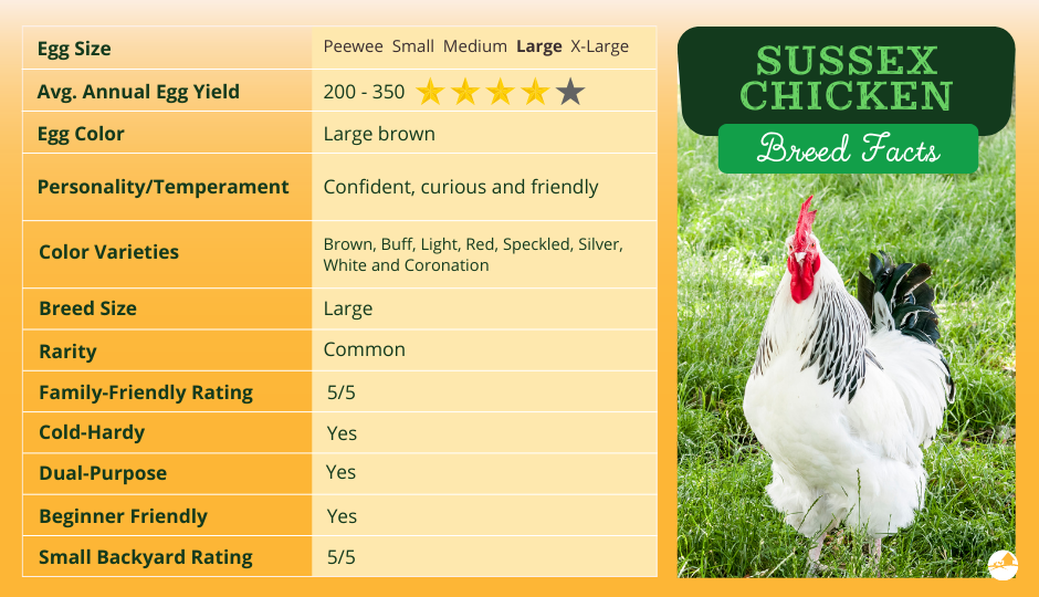 sussex chicken breed profile