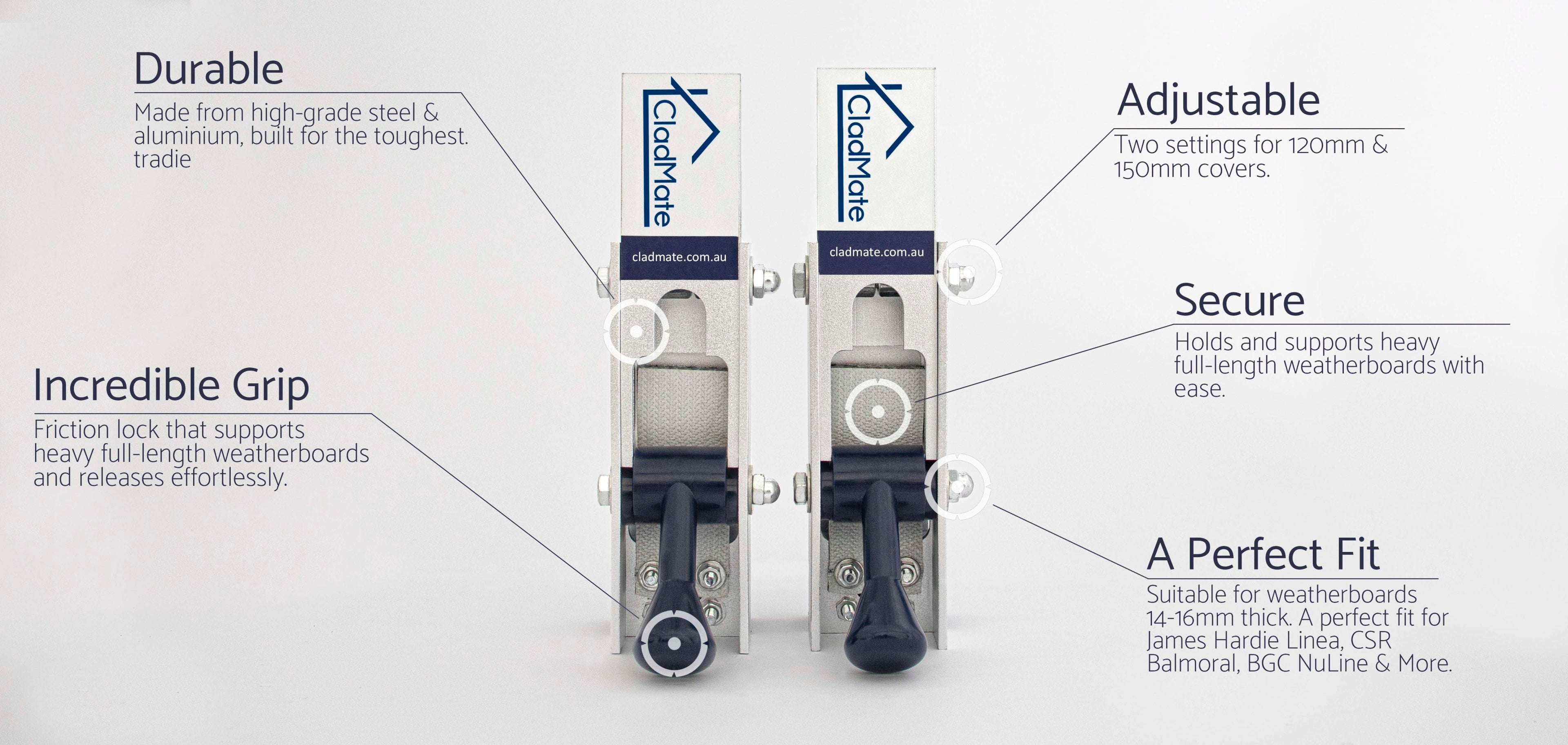CladMate Original Weatherboard Clamps for Scyon Linea