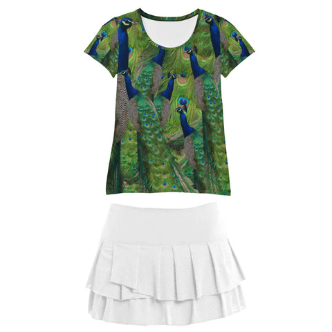 Peacock Tennis Short Sleeve Shirt