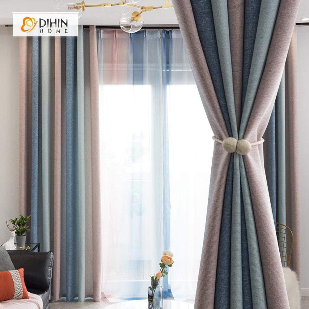 Tree Curtain Blackout Grommet Window Curtain For Living Room DIHINHOME Home Textile