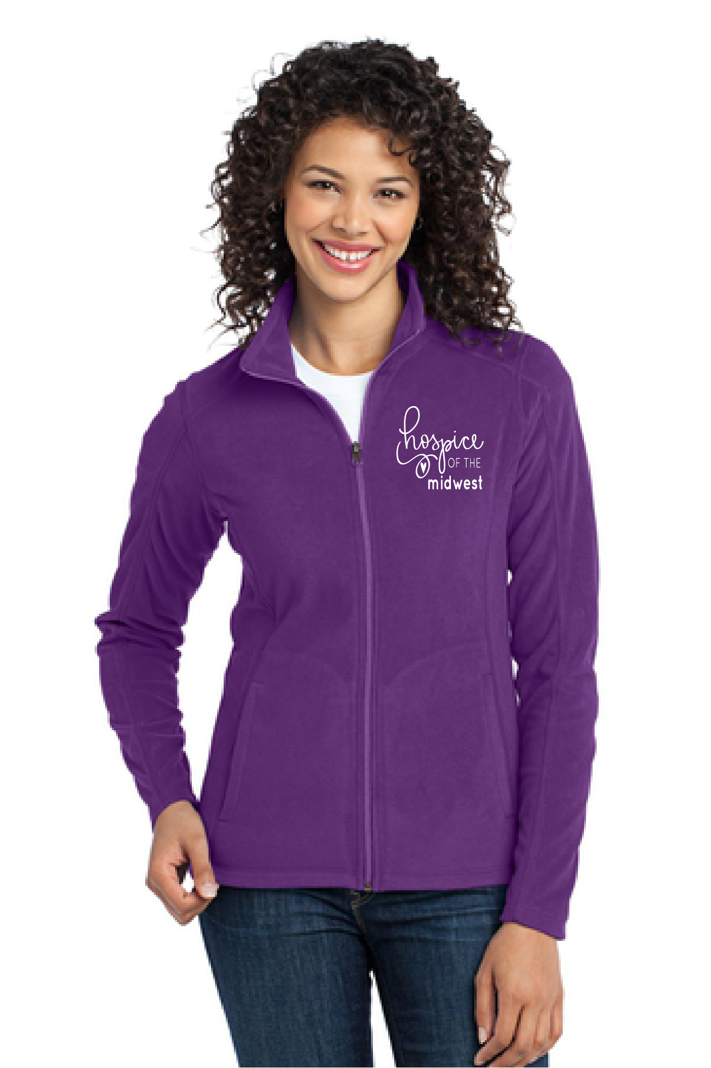 Hospice of the Midwest-Port Authority® Ladies Microfleece Jacket-L223