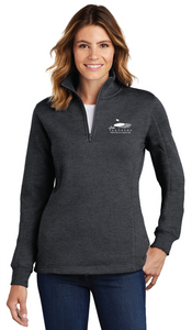LPN-LST253  Sport-Tek® Ladies 1/4-Zip Sweatshirt GRAPHITE HEATHER