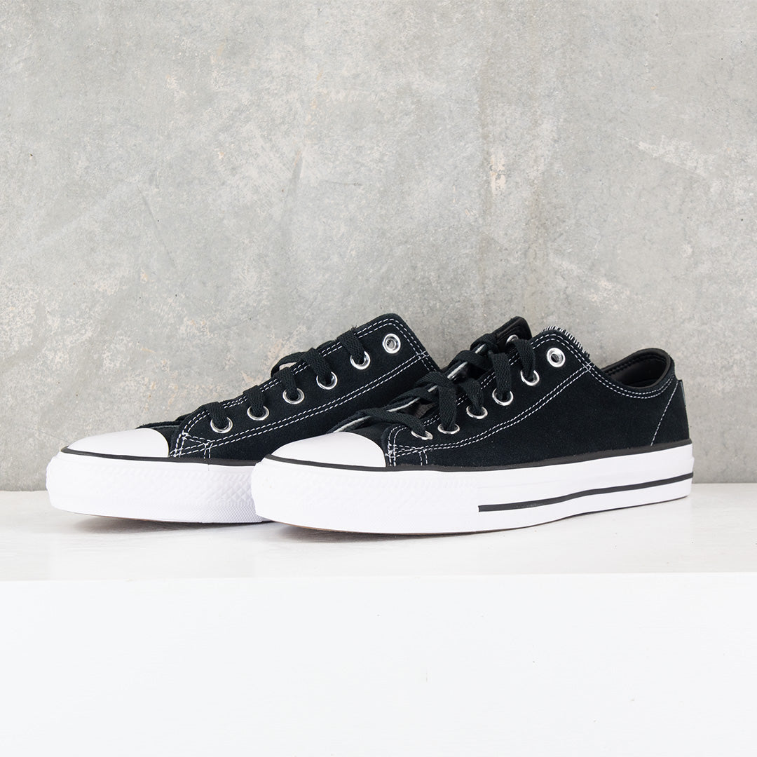 Cons Chuck Taylor All Star Pro Suede (Black/Black/White) | Pharmacy Boardshop