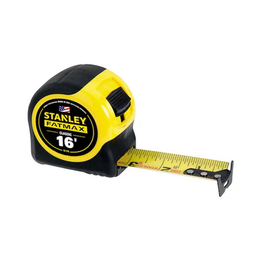 Stanley 30-ft. Yellow/Black Tape Measure, 1-1/4 in. wide