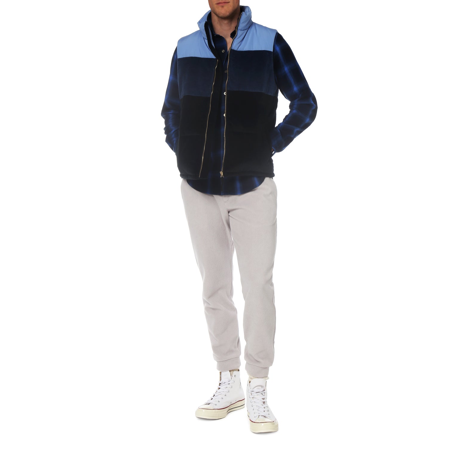 NEW- Navy Vantaa Corduroy Quilted Vest