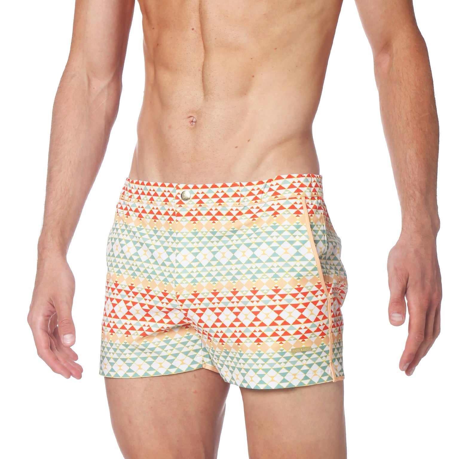 NEW- Saarinen Orange 2" Angeleno Stretch Swim Trunks