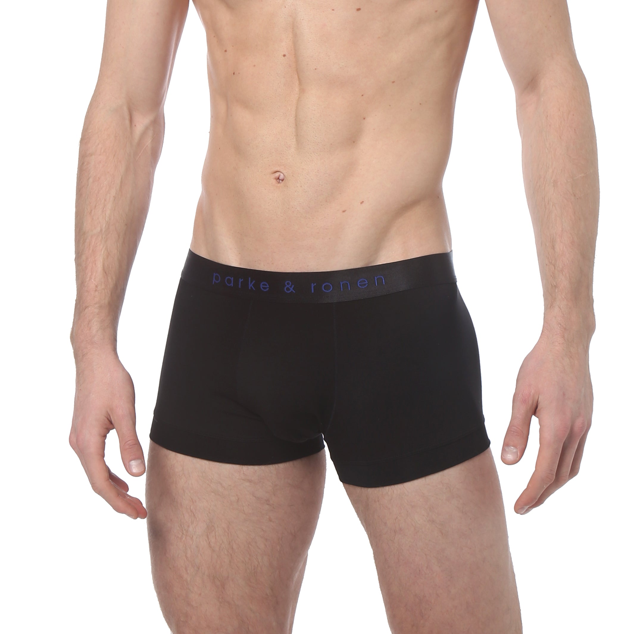 Black Solid Low-Rise Trunk