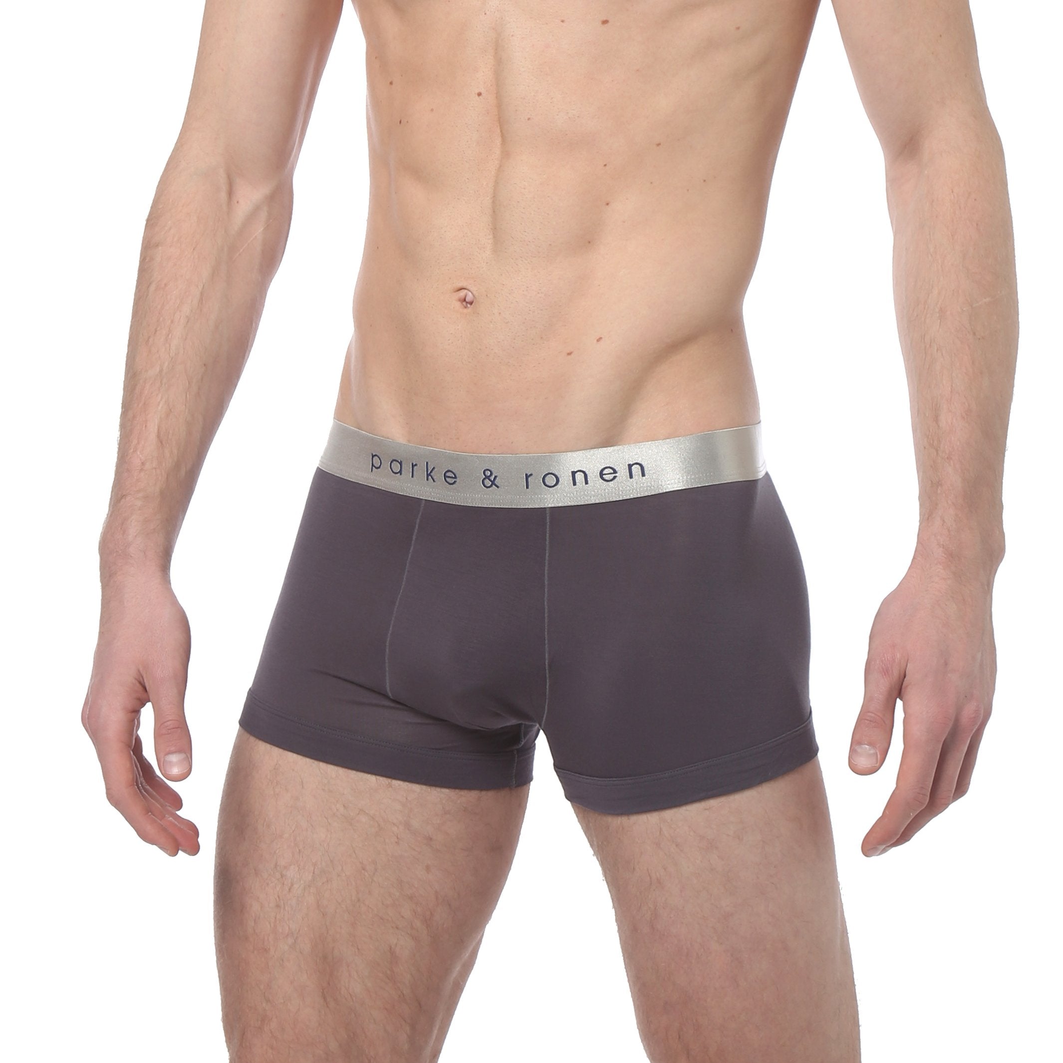 Grey Solid Low-Rise Trunk