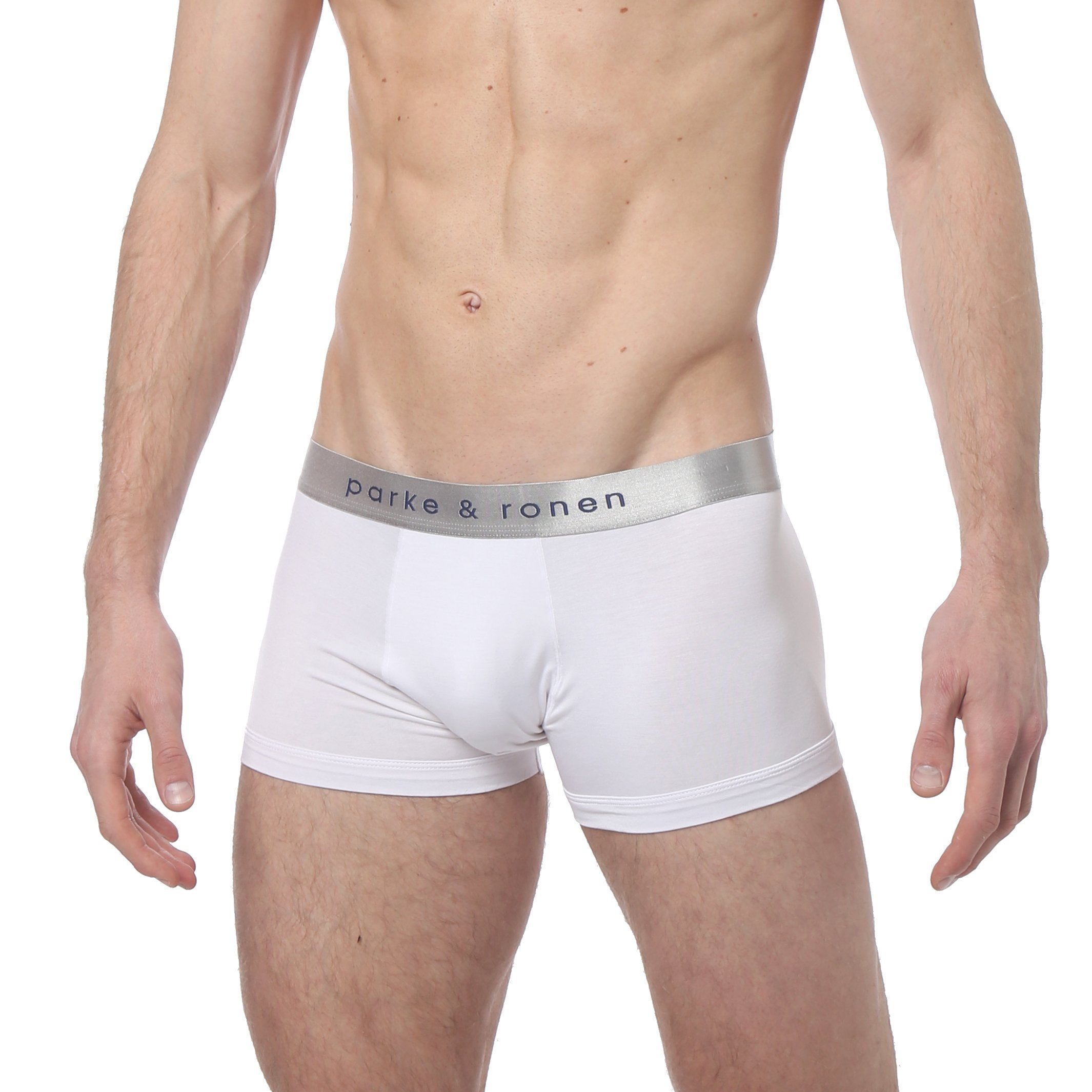 White Solid Low-Rise Trunk