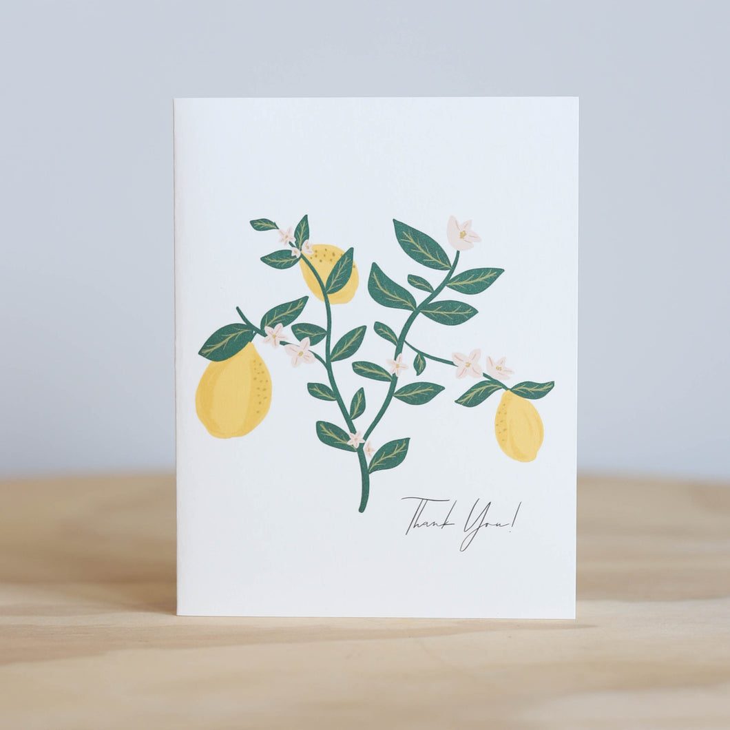 Olive & Lu Lemon Branch Card