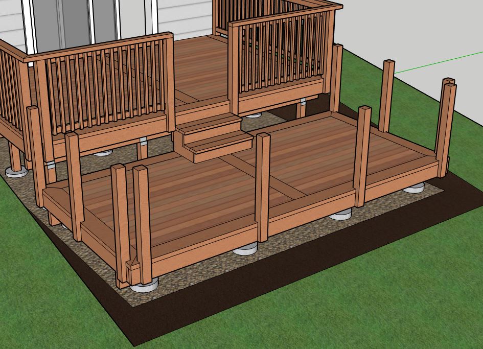 multi level decking ideas uk