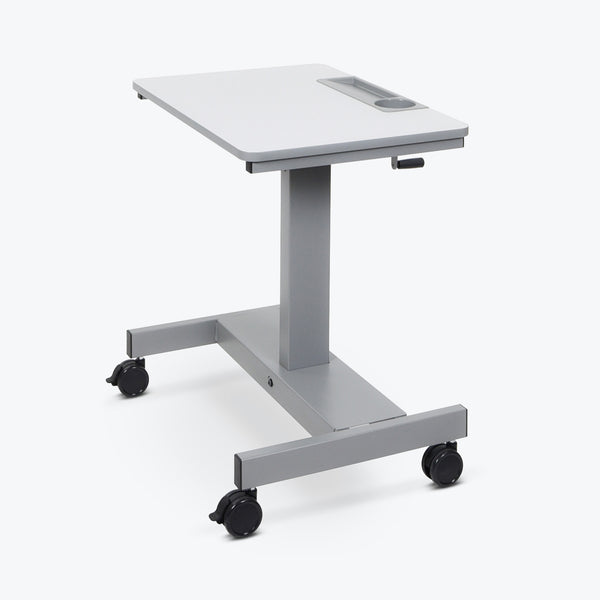 Buy Luxor Sit Stand Desk With Crank Handle Gray Student C