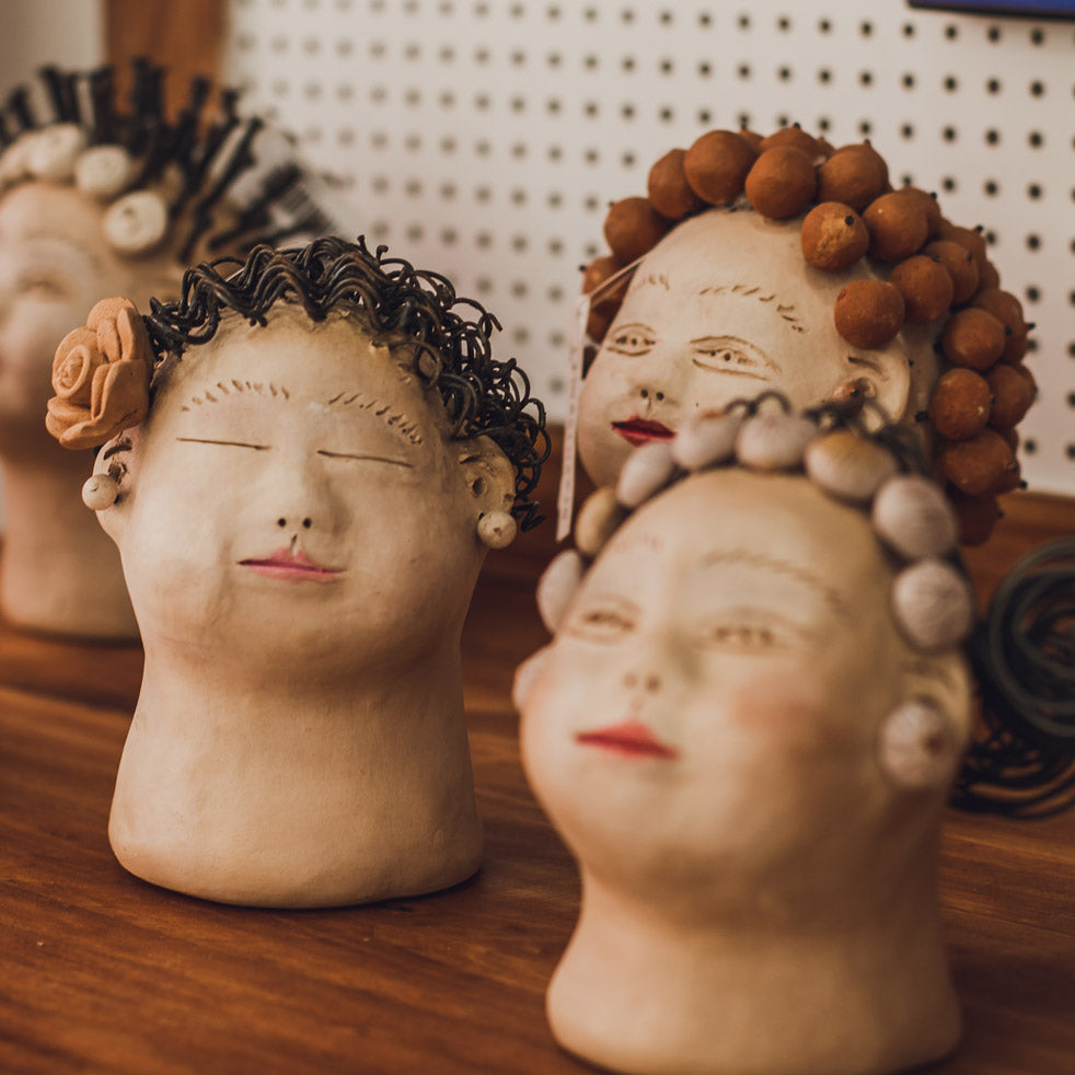 cabeças de nene cavalcanti artesanato nordestino