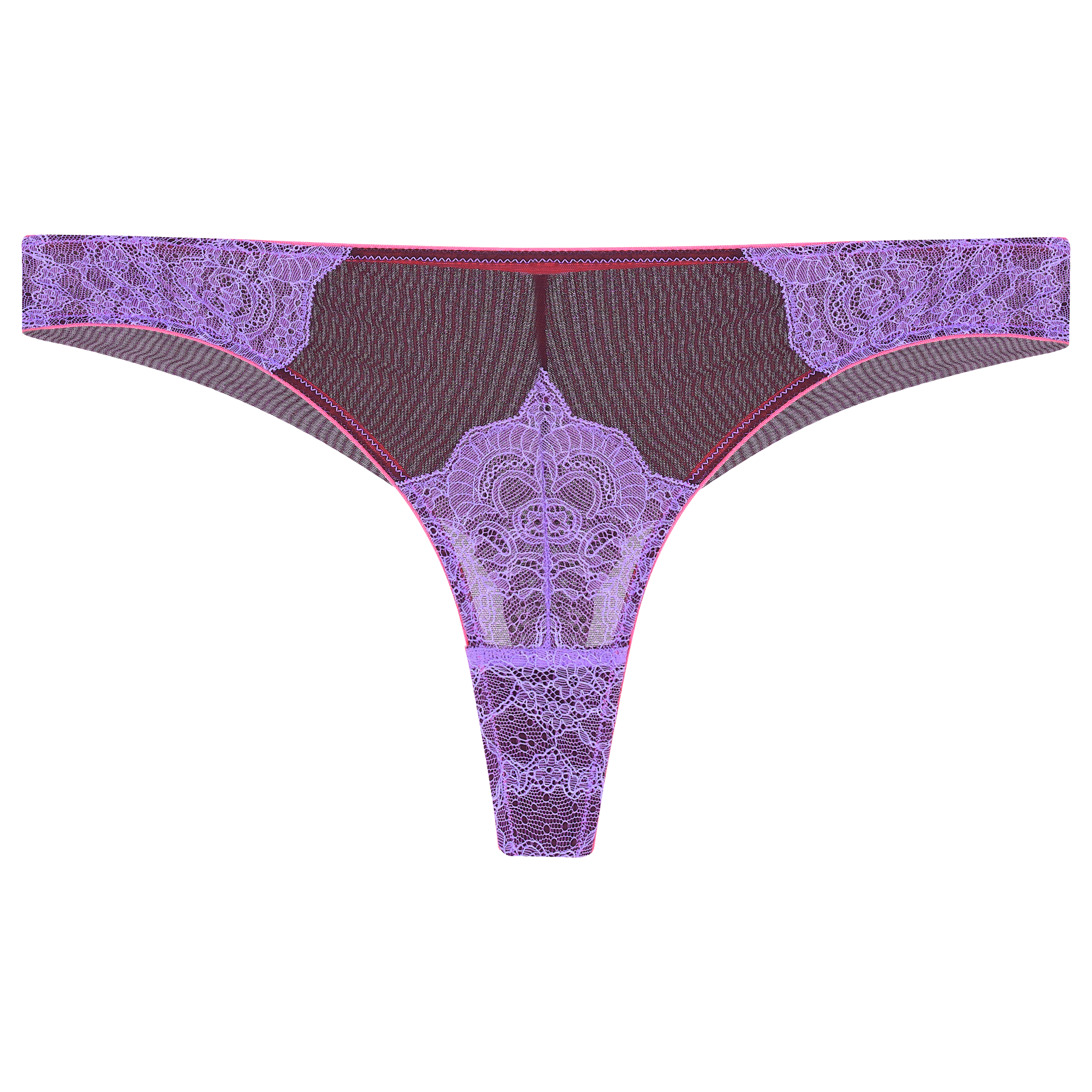 Purple Savannah lace and satin padded bra, Dora Larsen