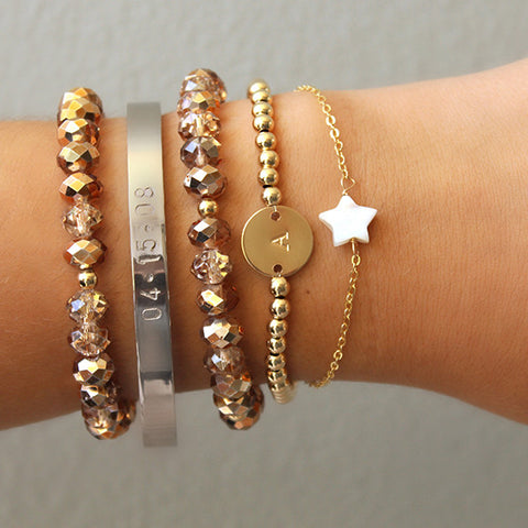 taudrey how to stack bracelets arm party 