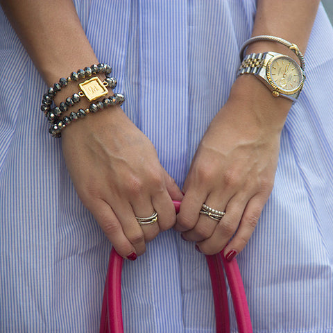 Macarena Ferreira macarena blogger material girl taudrey sabby bracelets