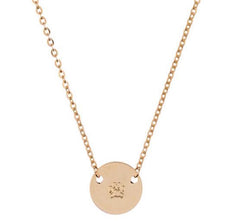 taudrey mini coin symbol necklace dog paw