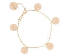 taudrey five golden rings bracelet