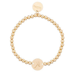 taudrey gold coin beaded bracelet