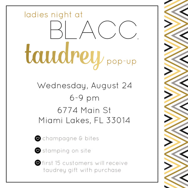 taudrey pop up event at blacc boutique