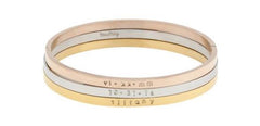 taudrey pretty please bangle stack gold rose gold silver personalized bangles
